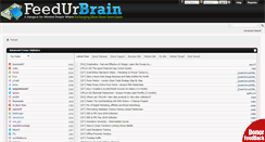 Desktop Screenshot of feedurbrain.com