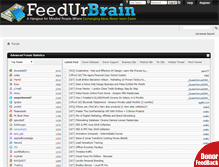 Tablet Screenshot of feedurbrain.com